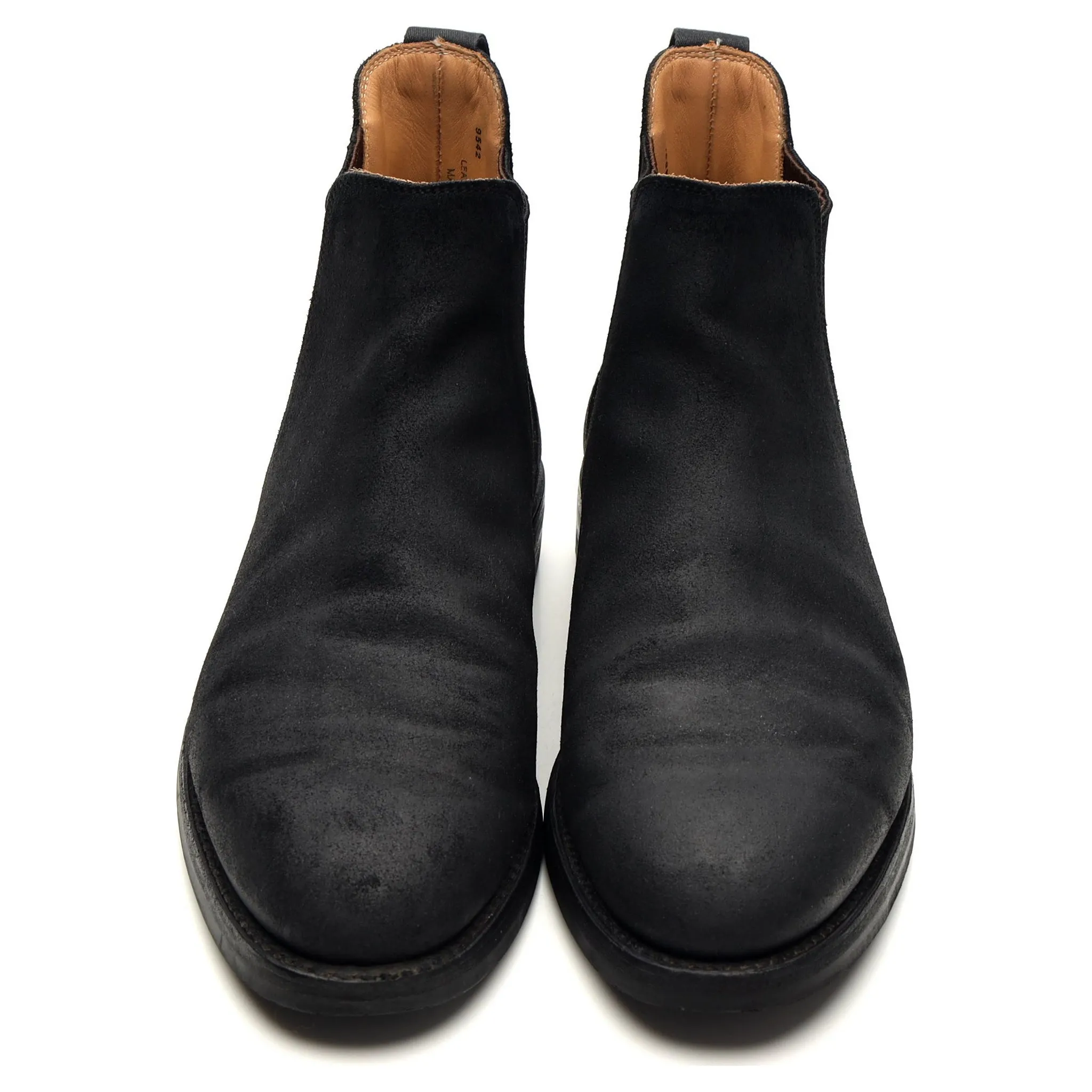 'Chelsea 5' Black Rough-Out Suede Chelsea Boots UK 8 E