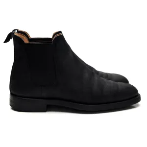 'Chelsea 5' Black Rough-Out Suede Chelsea Boots UK 8 E