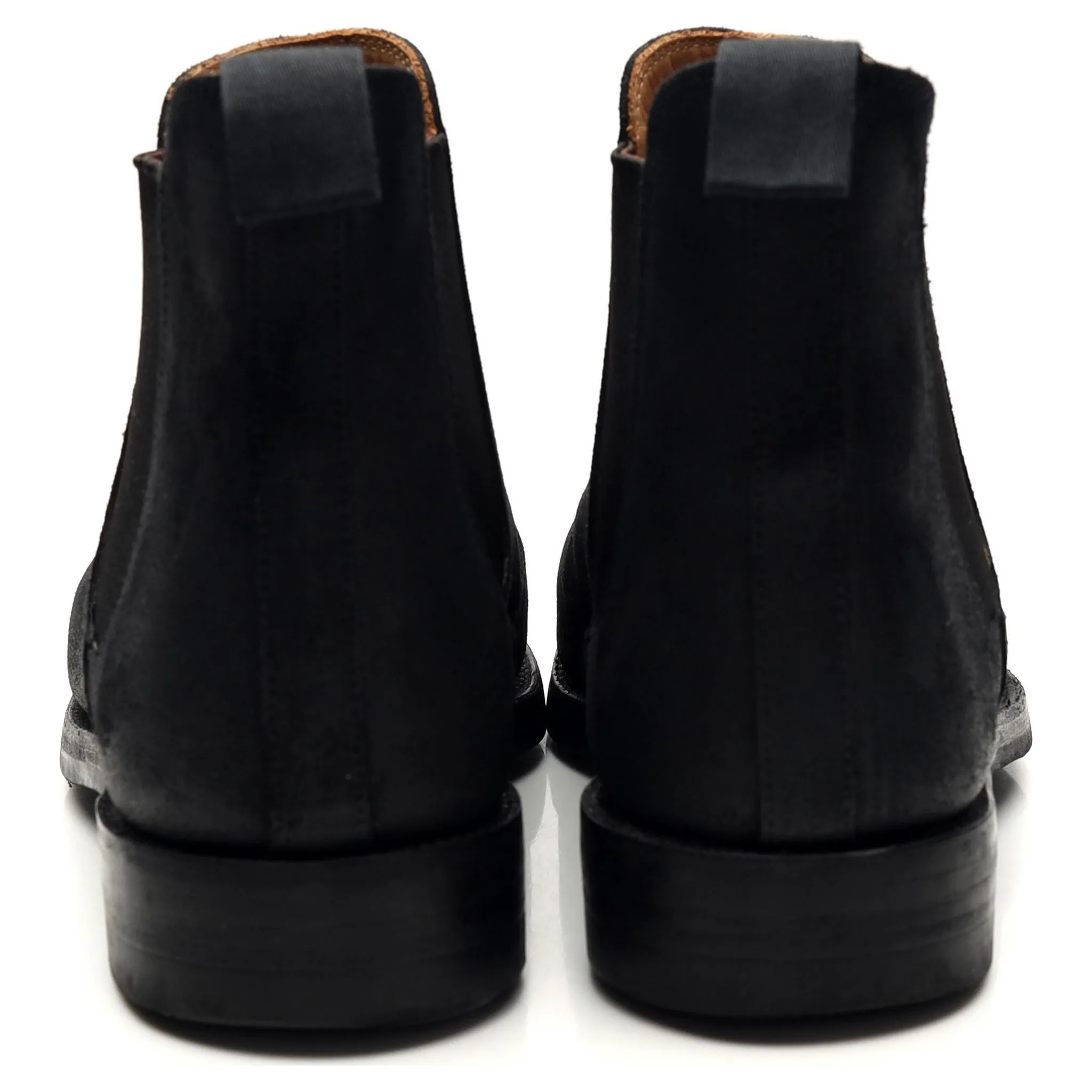 'Chelsea 5' Black Rough-Out Suede Chelsea Boots UK 8 E