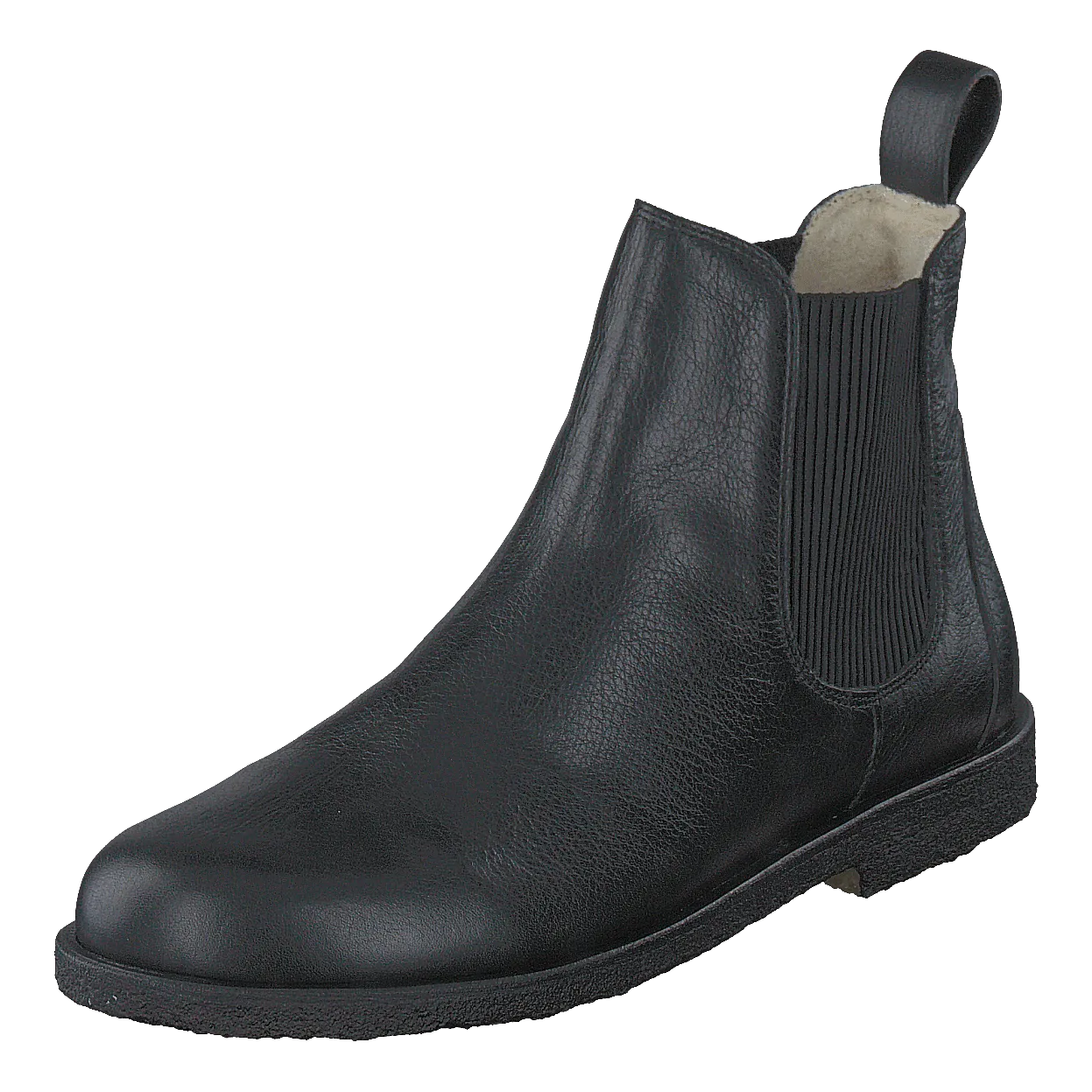 Chelsea boot with wool lining Black/Black