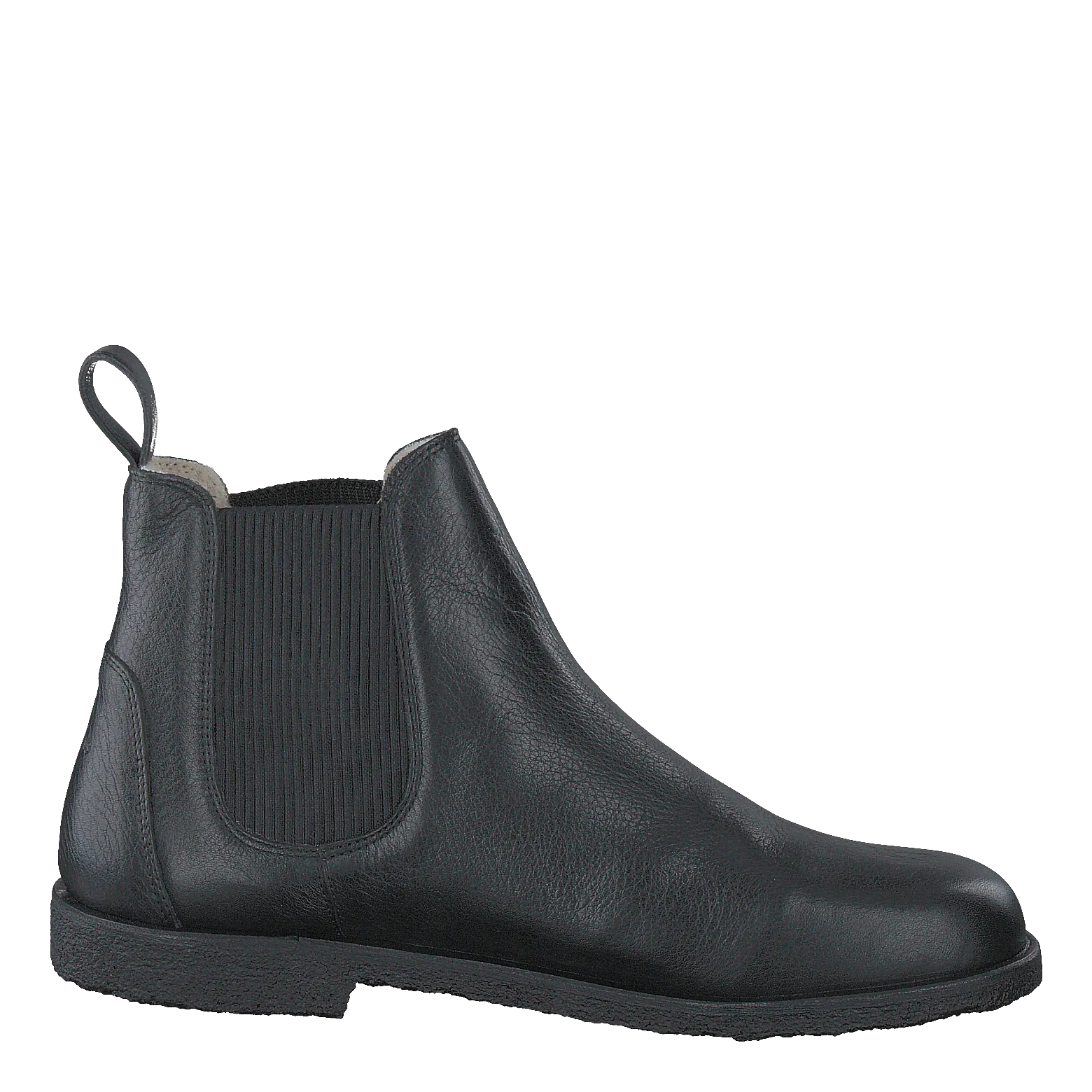 Chelsea boot with wool lining Black/Black