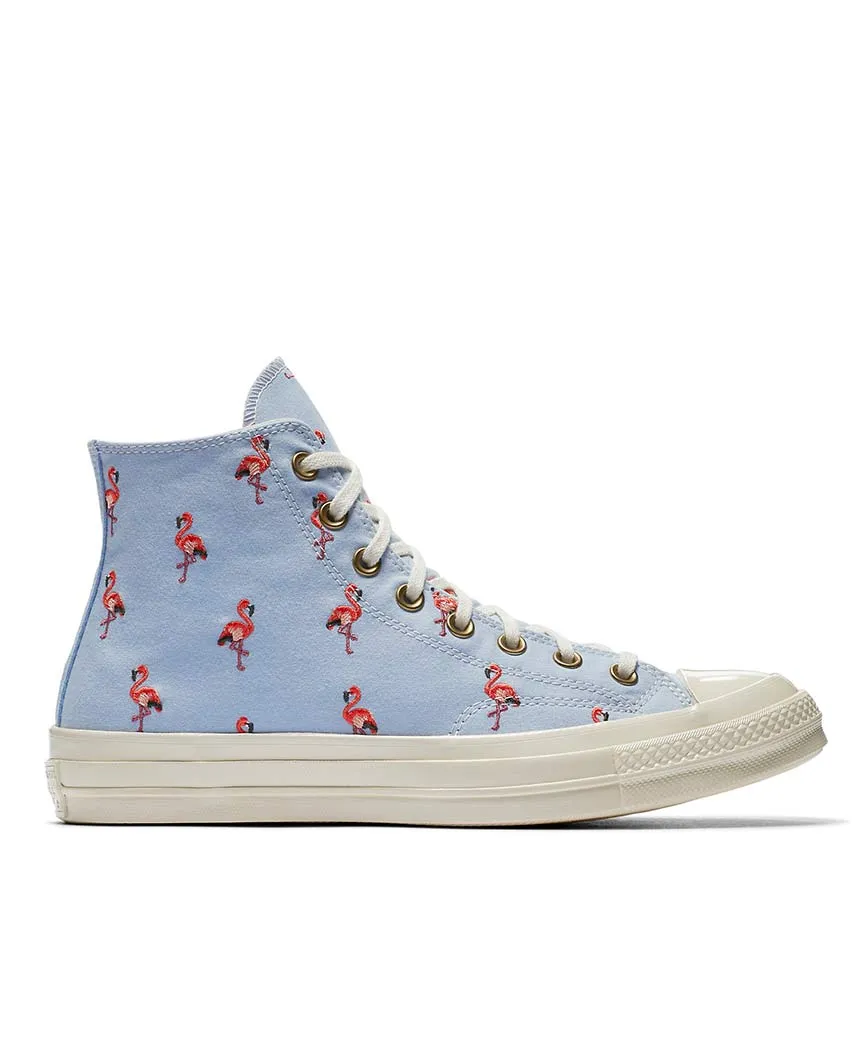 Chuck 70 Prep Embroidery High Top Blue Chill