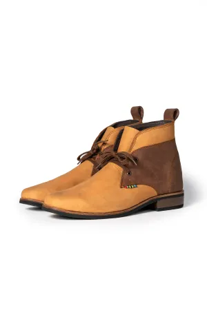 Chukka Two-Tone Leather Boot