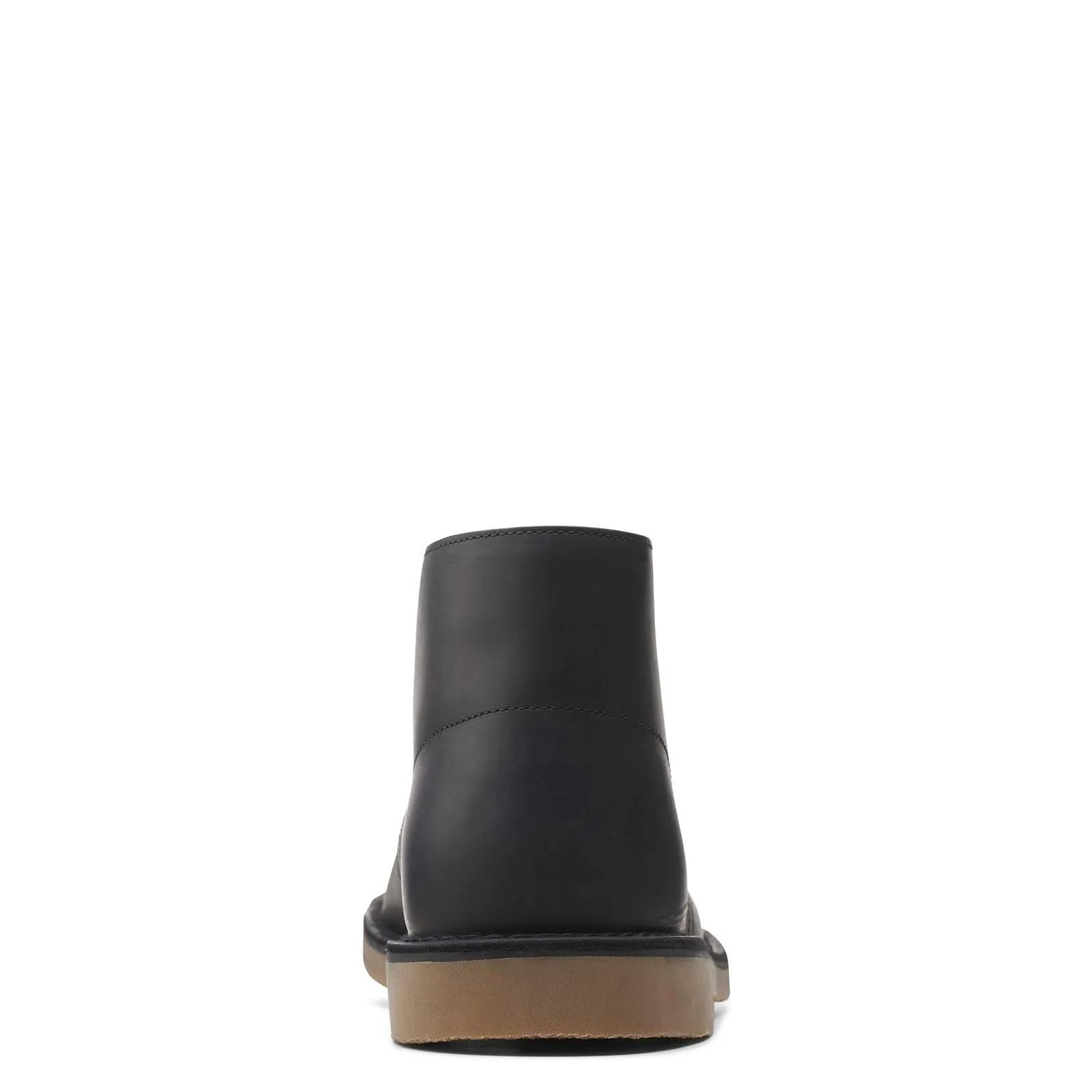 Clarks Men's Bushacre 3 Chukka Boot, Black Leather, 7