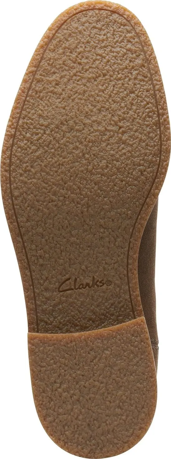 Clarks Men's Jaxen Chelsea Boot, Taupe Suede, 11