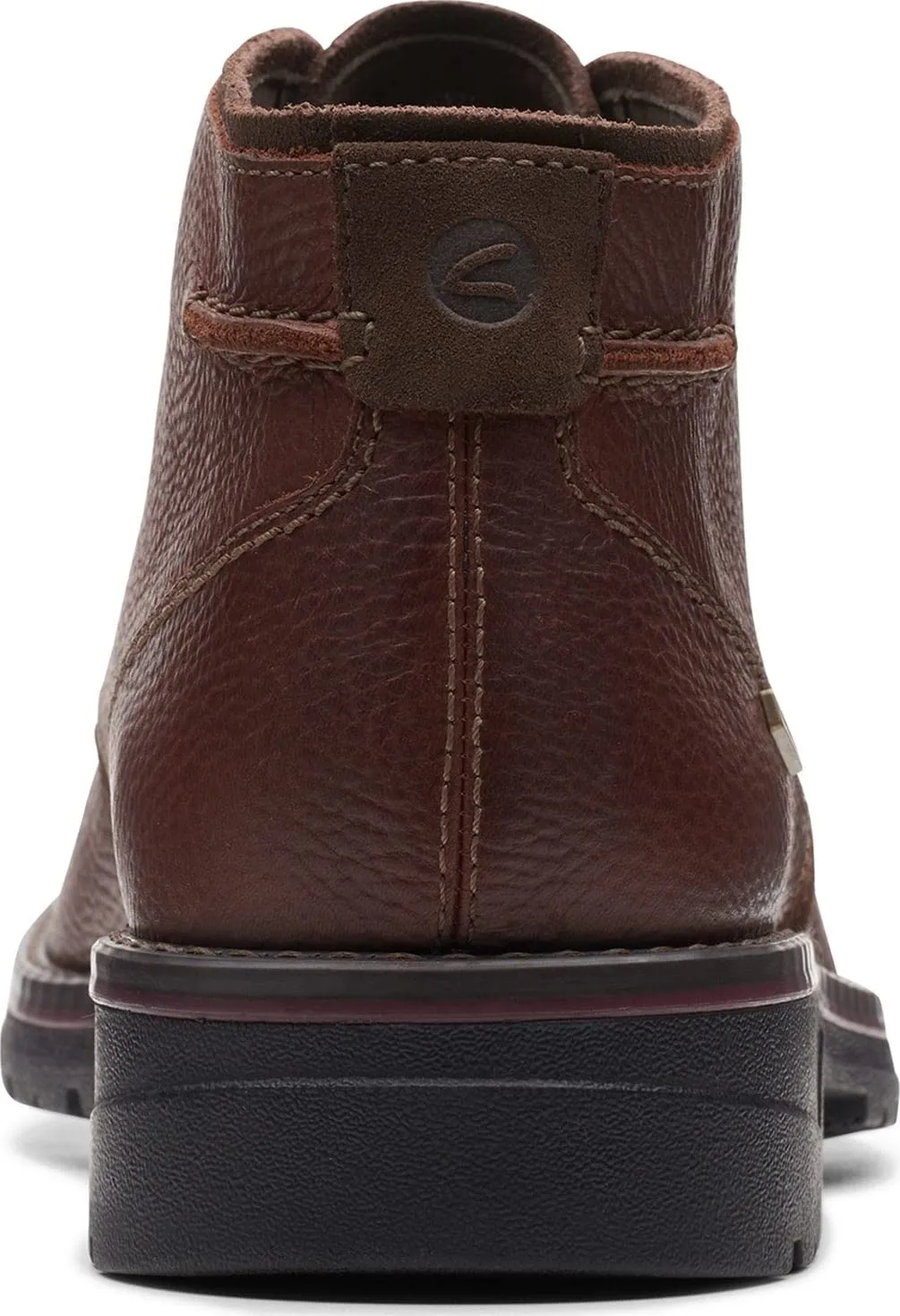 Clarks Men's Morris Peak Waterproof Chukka Boot, Brown Tumbled Leather, 11