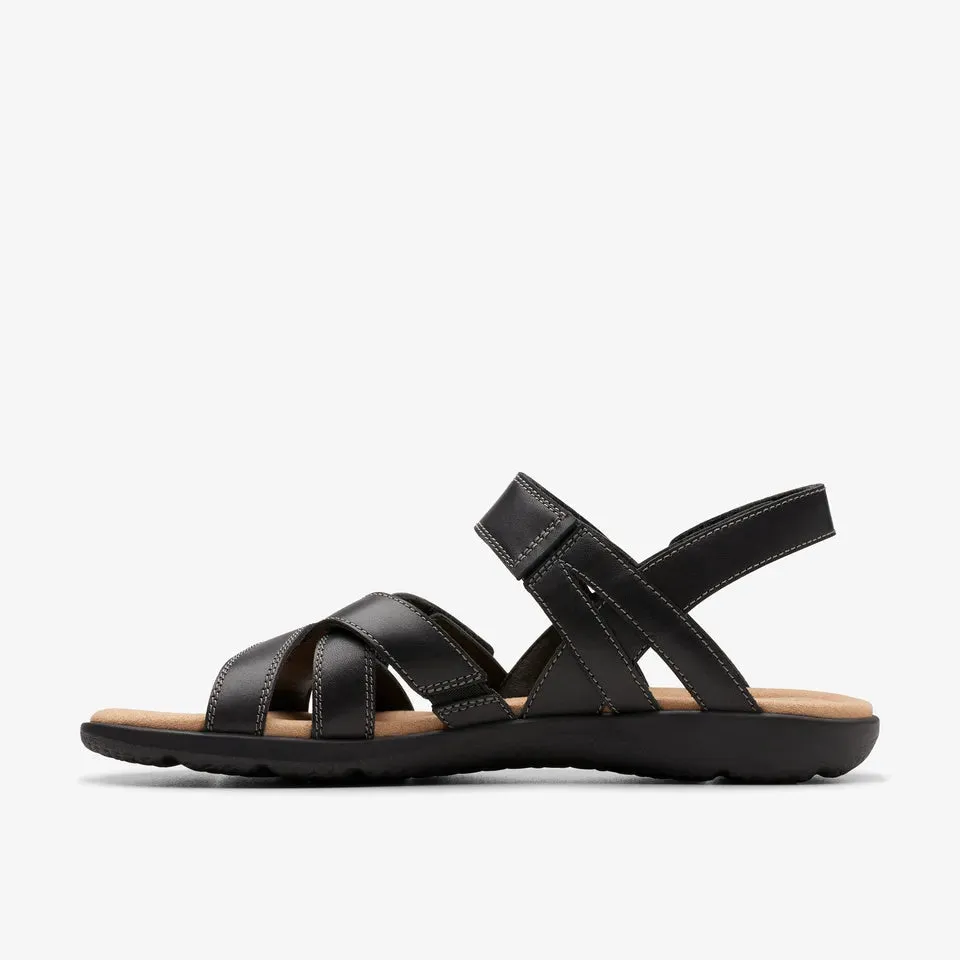 Clarks Women's Elizabelle Gem Black Leather 26177093