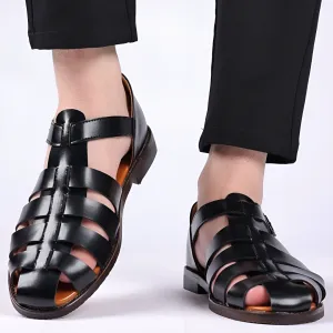Classic Leather Fisherman Sandals for Men