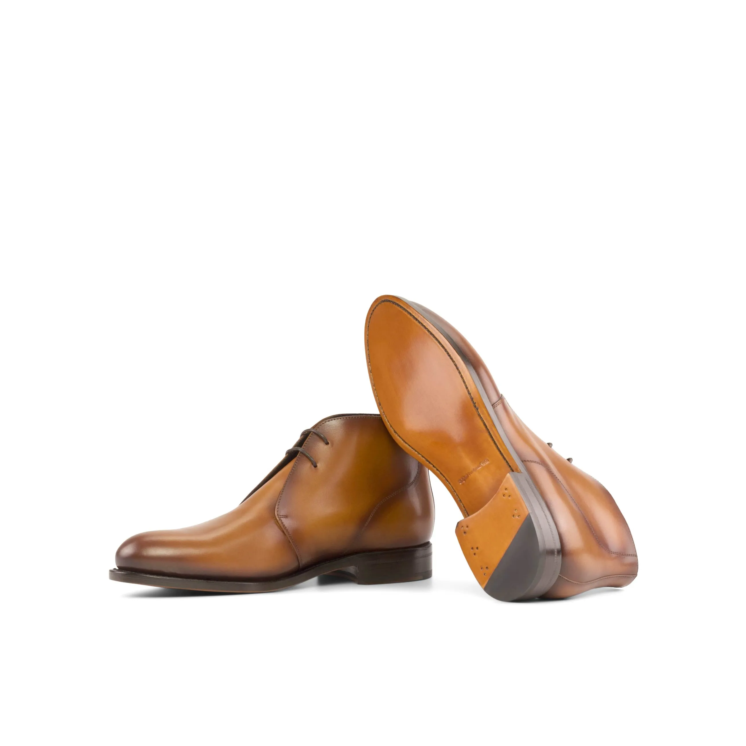 Cognac Calf Chukka Boots
