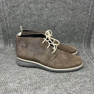 Cole Haan Zerogrand Chukka Boots Lace Up Dark Brown Suede Mens 11.5 M C28112