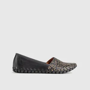 Comfort Leather Casuals 1165 Black