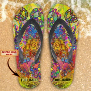 Custom Flip Flops - Hippie Car - 498