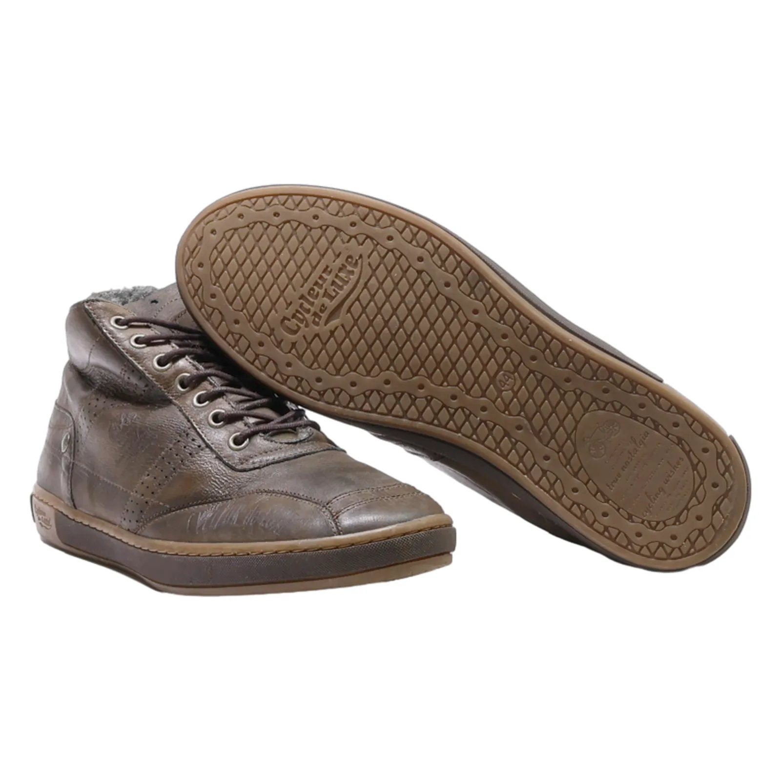CYCLEUR DE LUXE Chukka Boots Brown Synthetic Mens UK 10