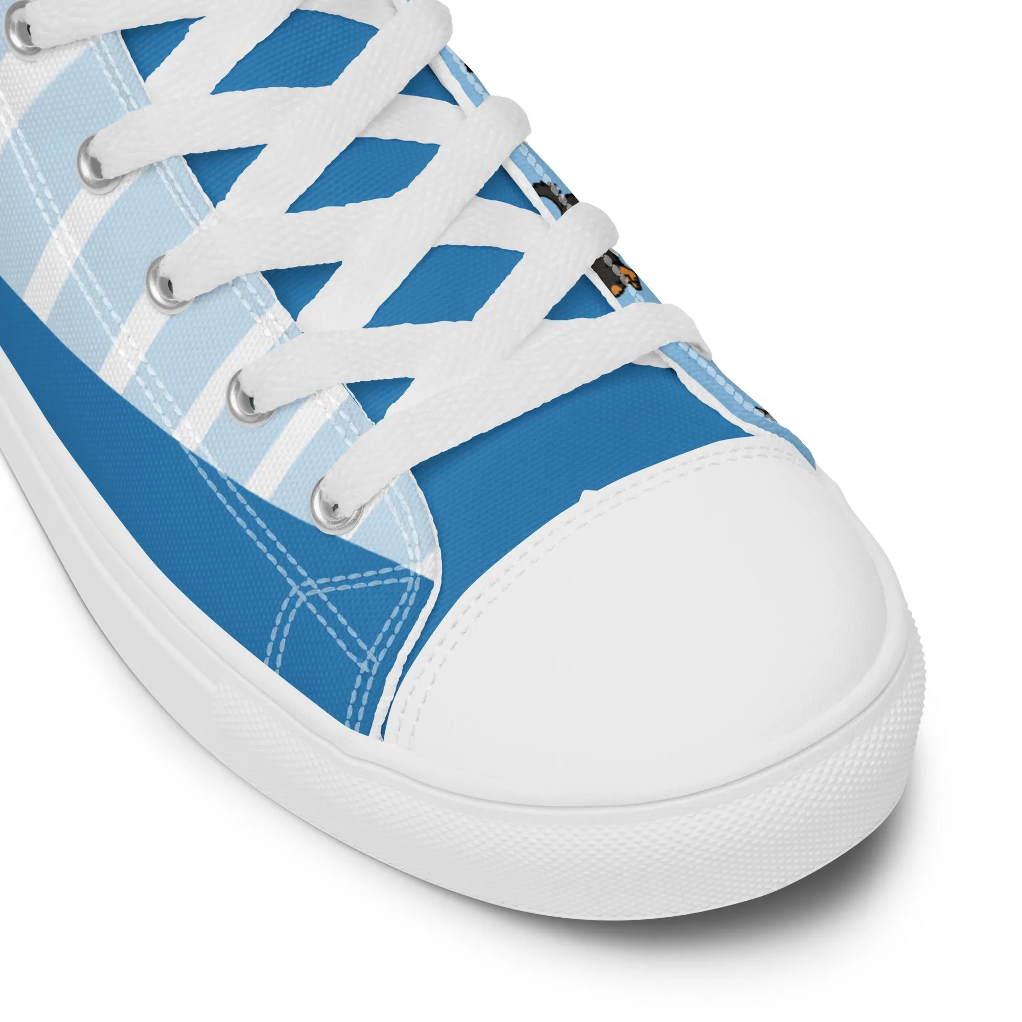 Dapper Dachshund Men's High-Top Sneakers