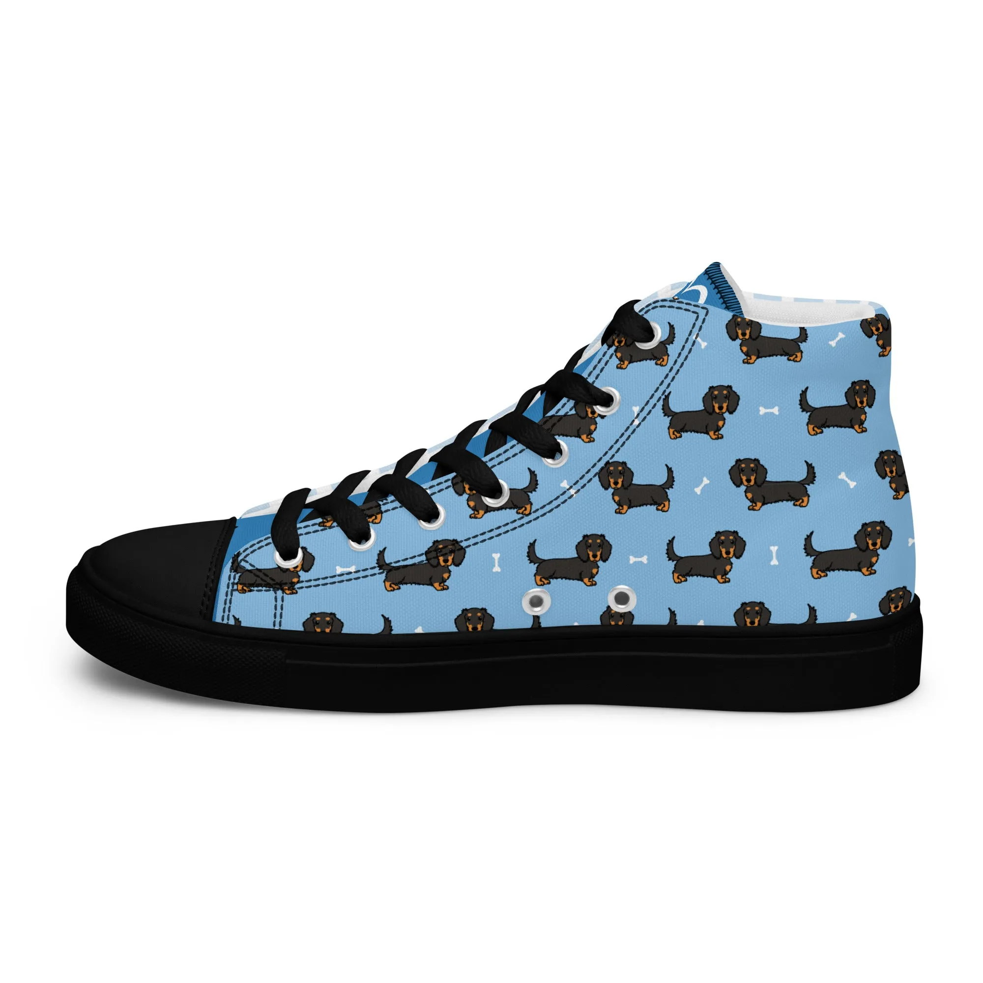 Dapper Dachshund Men's High-Top Sneakers