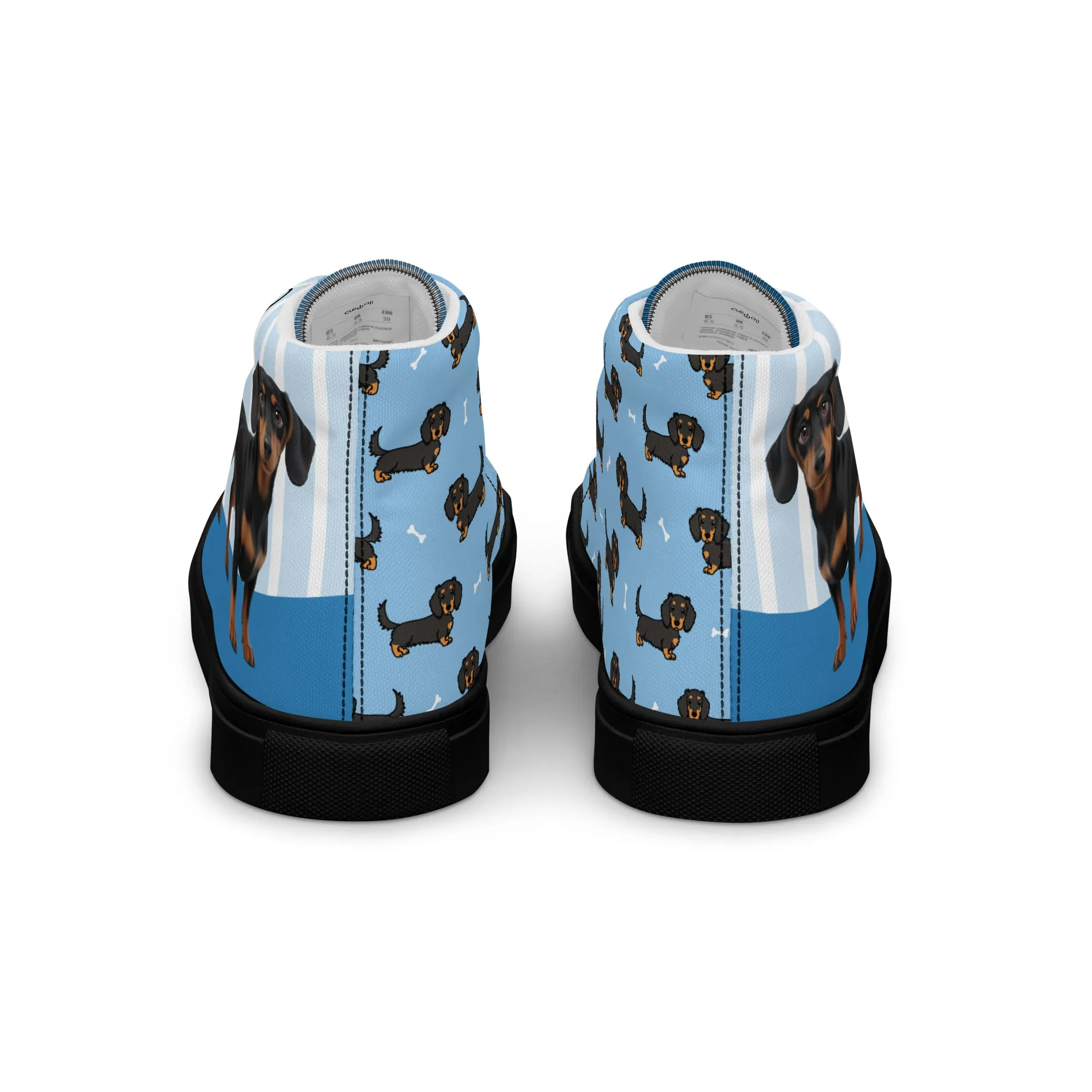 Dapper Dachshund Men's High-Top Sneakers