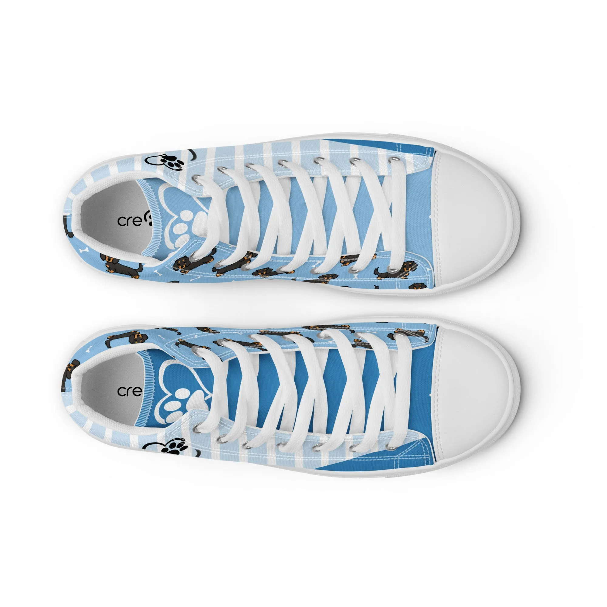Dapper Dachshund Men's High-Top Sneakers