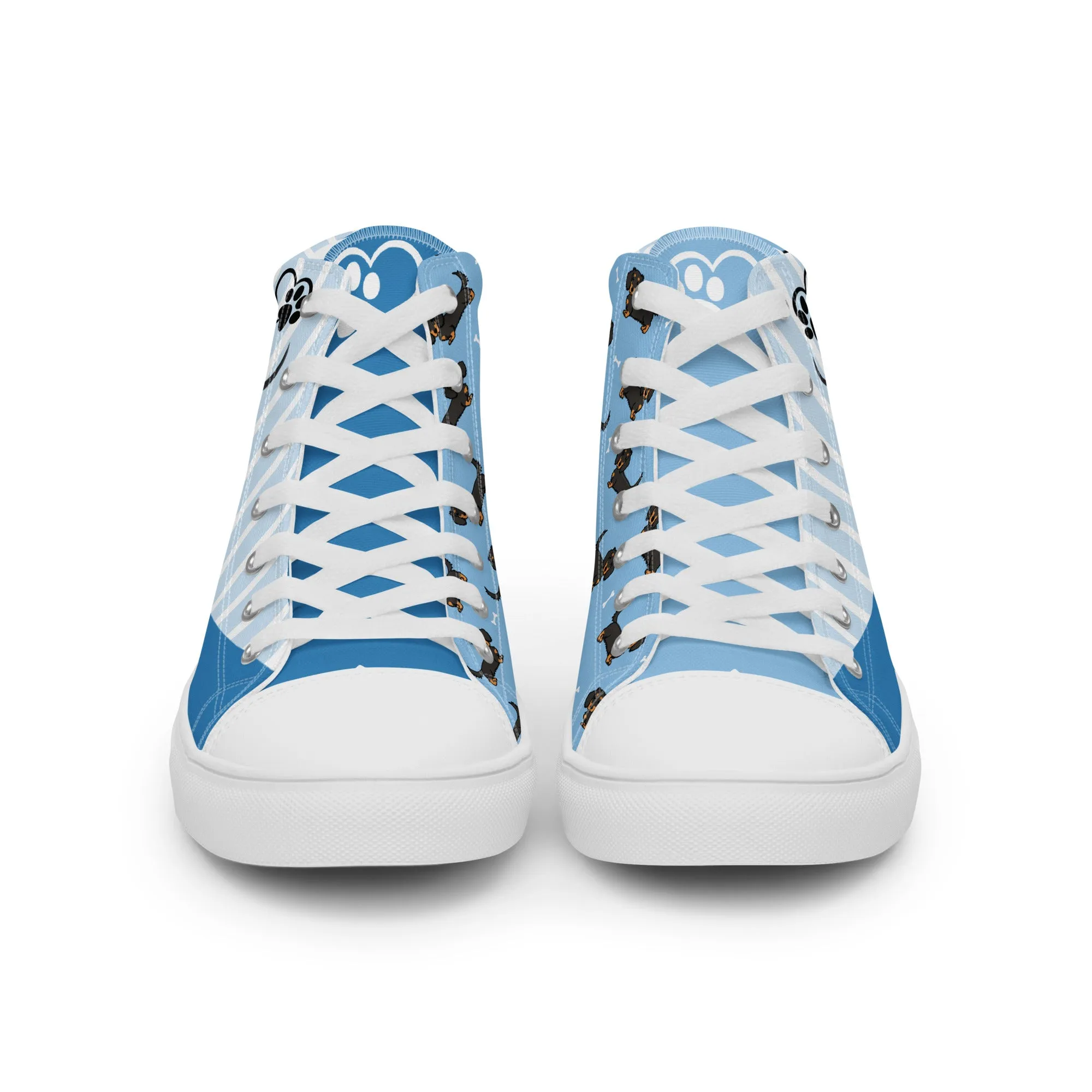 Dapper Dachshund Men's High-Top Sneakers