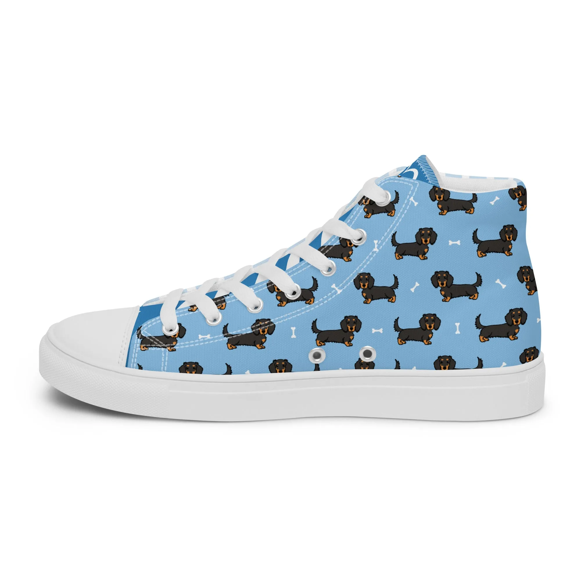 Dapper Dachshund Men's High-Top Sneakers