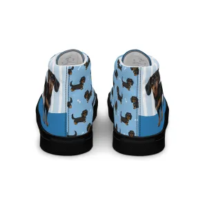 Dapper Dachshund Men's High-Top Sneakers