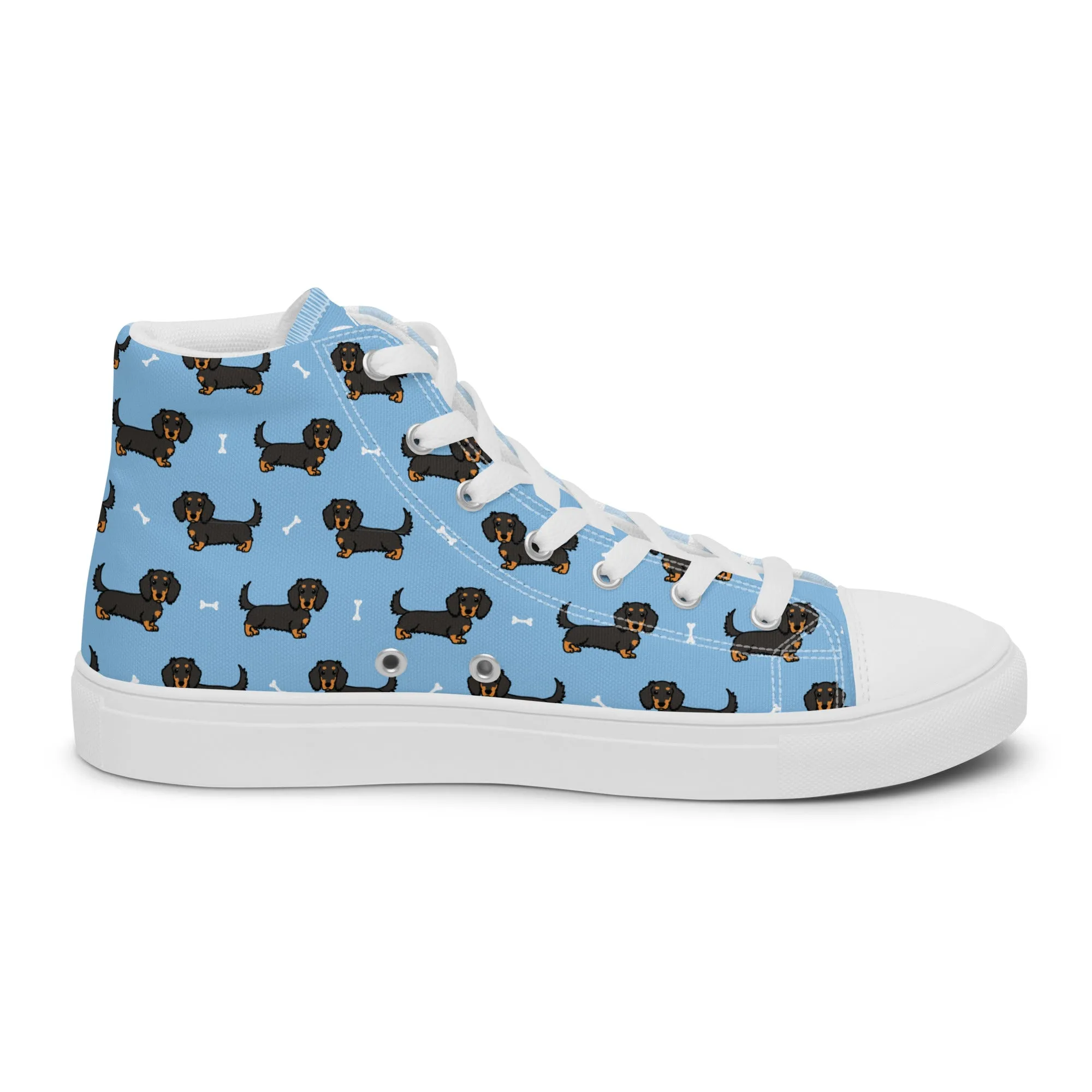 Dapper Dachshund Men's High-Top Sneakers