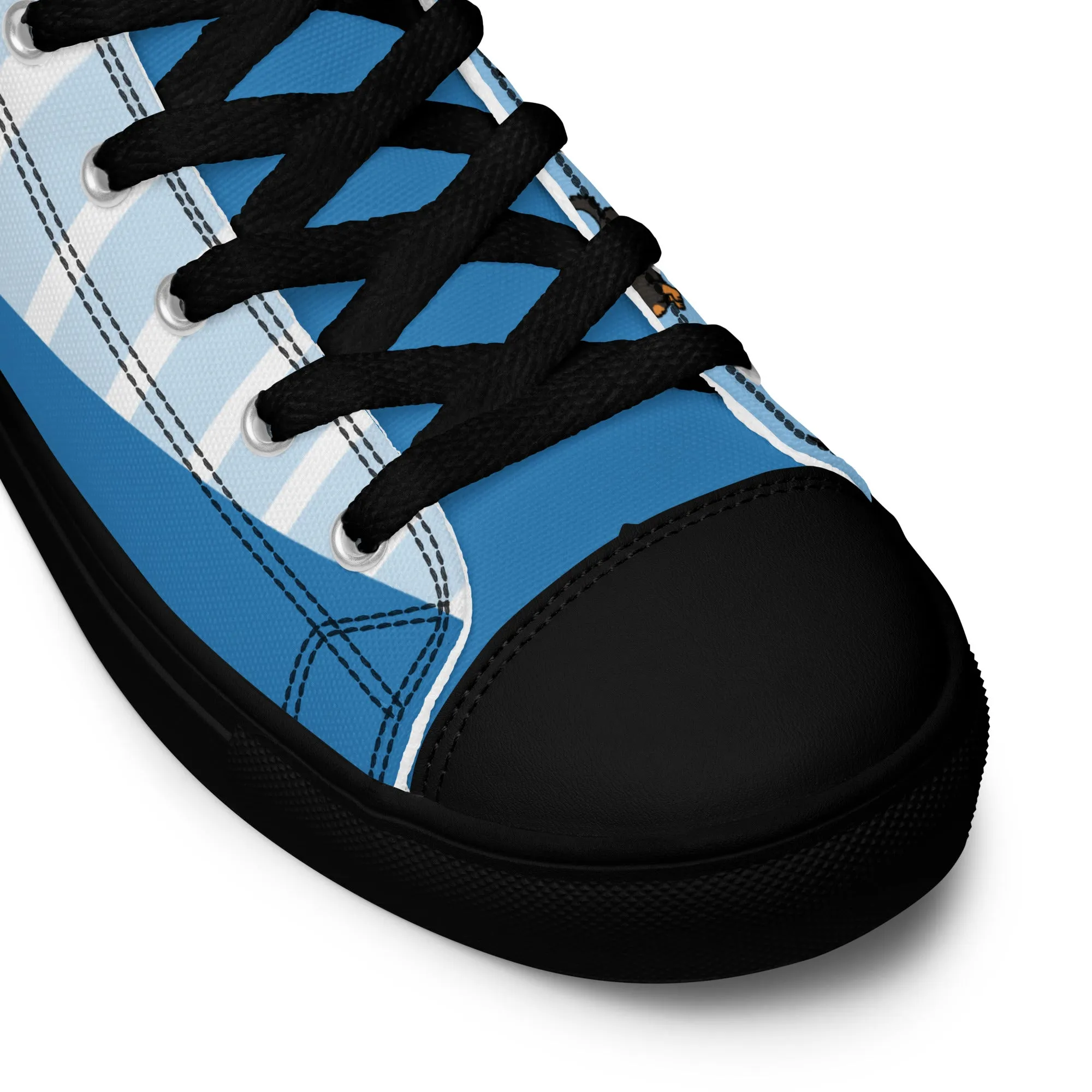 Dapper Dachshund Men's High-Top Sneakers