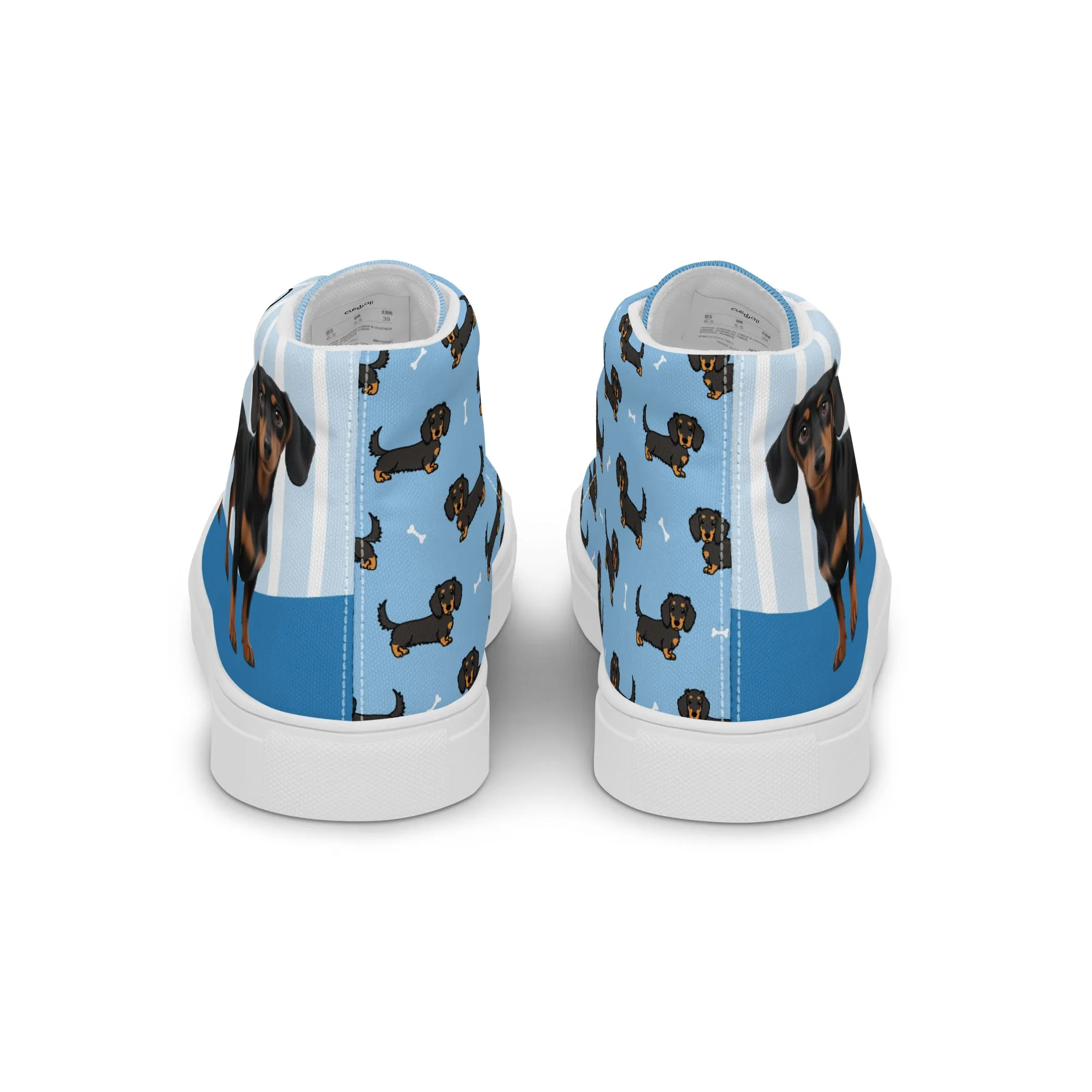 Dapper Dachshund Men's High-Top Sneakers
