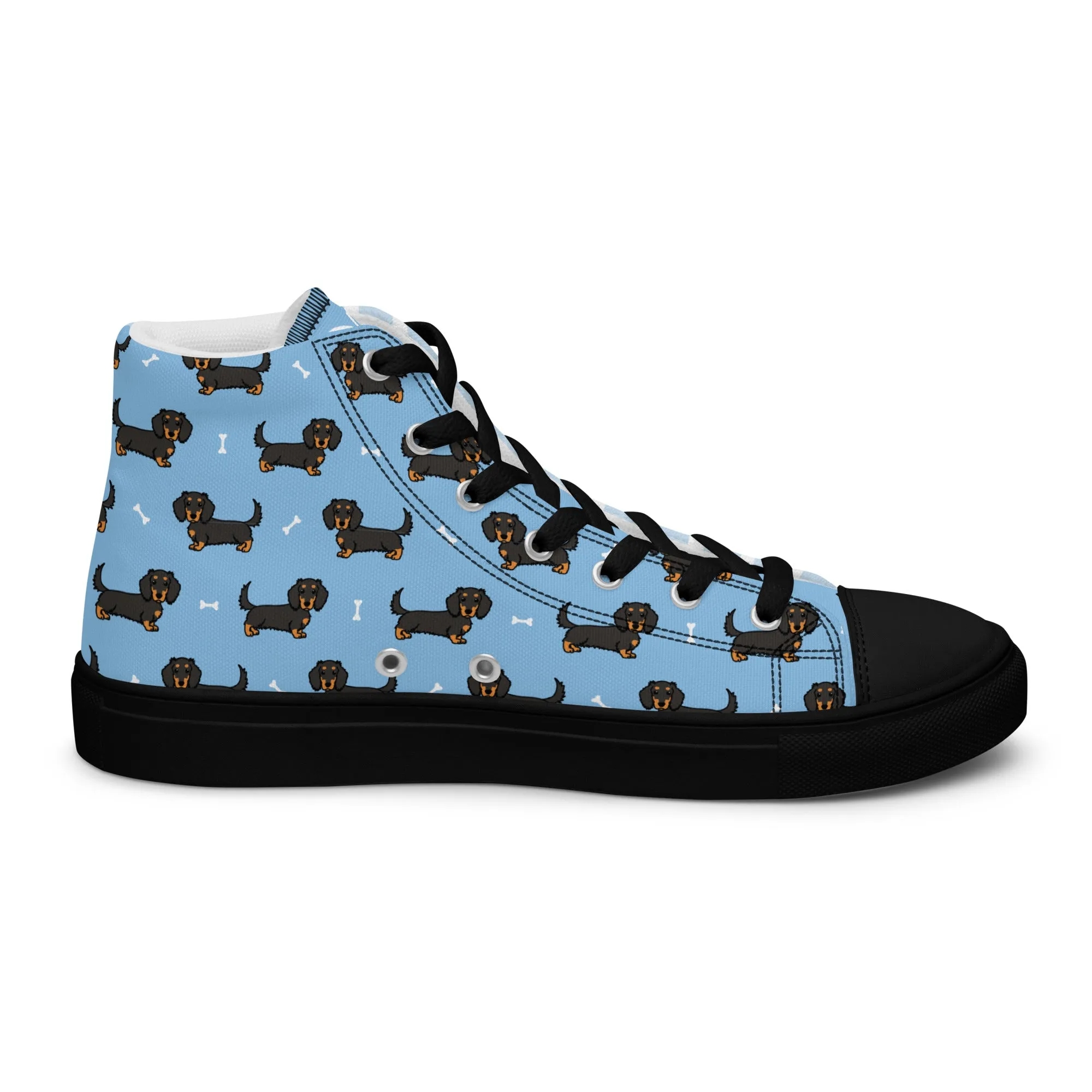 Dapper Dachshund Men's High-Top Sneakers
