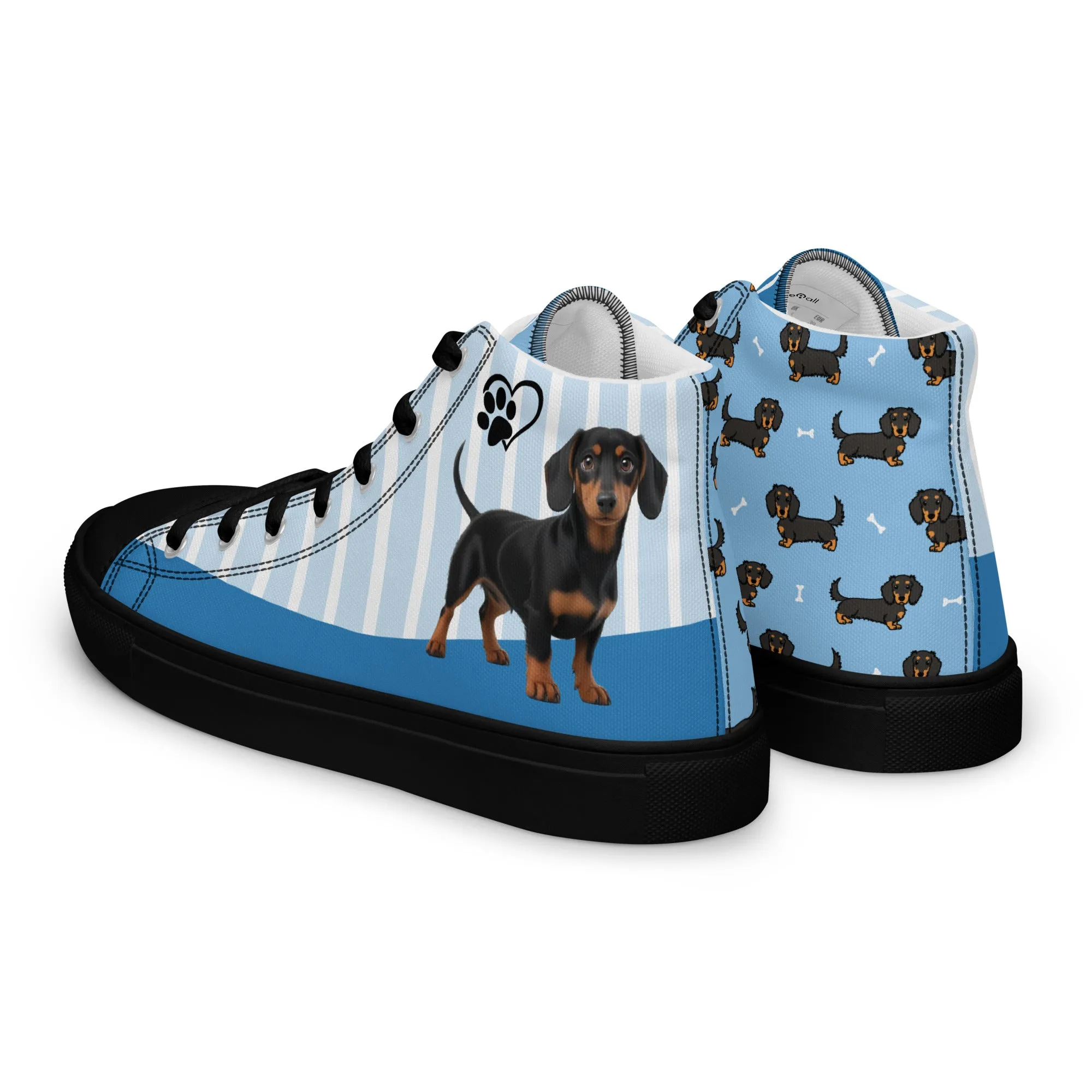 Dapper Dachshund Men's High-Top Sneakers
