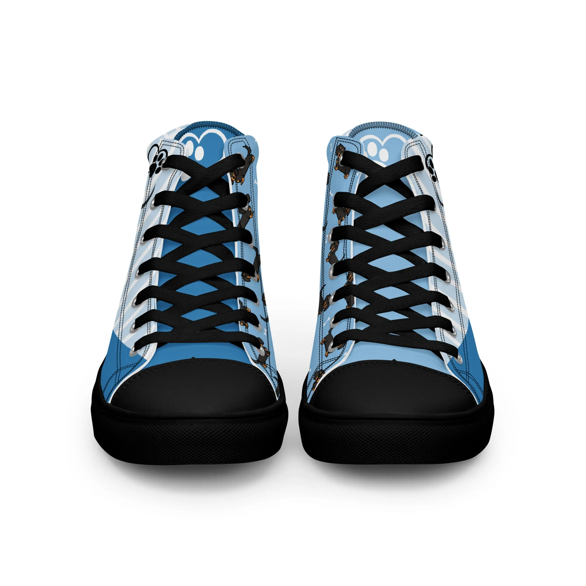 Dapper Dachshund Men's High-Top Sneakers