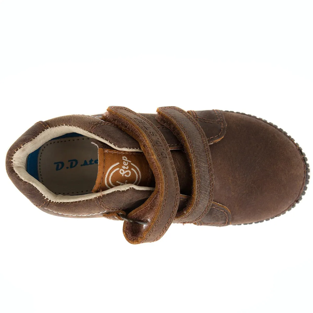 D.D. Step Big Kid Boy High-Top Shoes - Supportive Leather From Europe Kids Orthopedic
