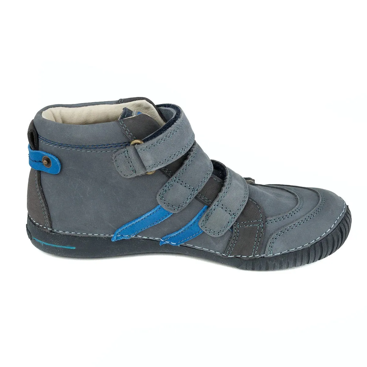 D.D. Step Big Kid Boy High-Top Shoes - Supportive Leather From Europe Kids Orthopedic