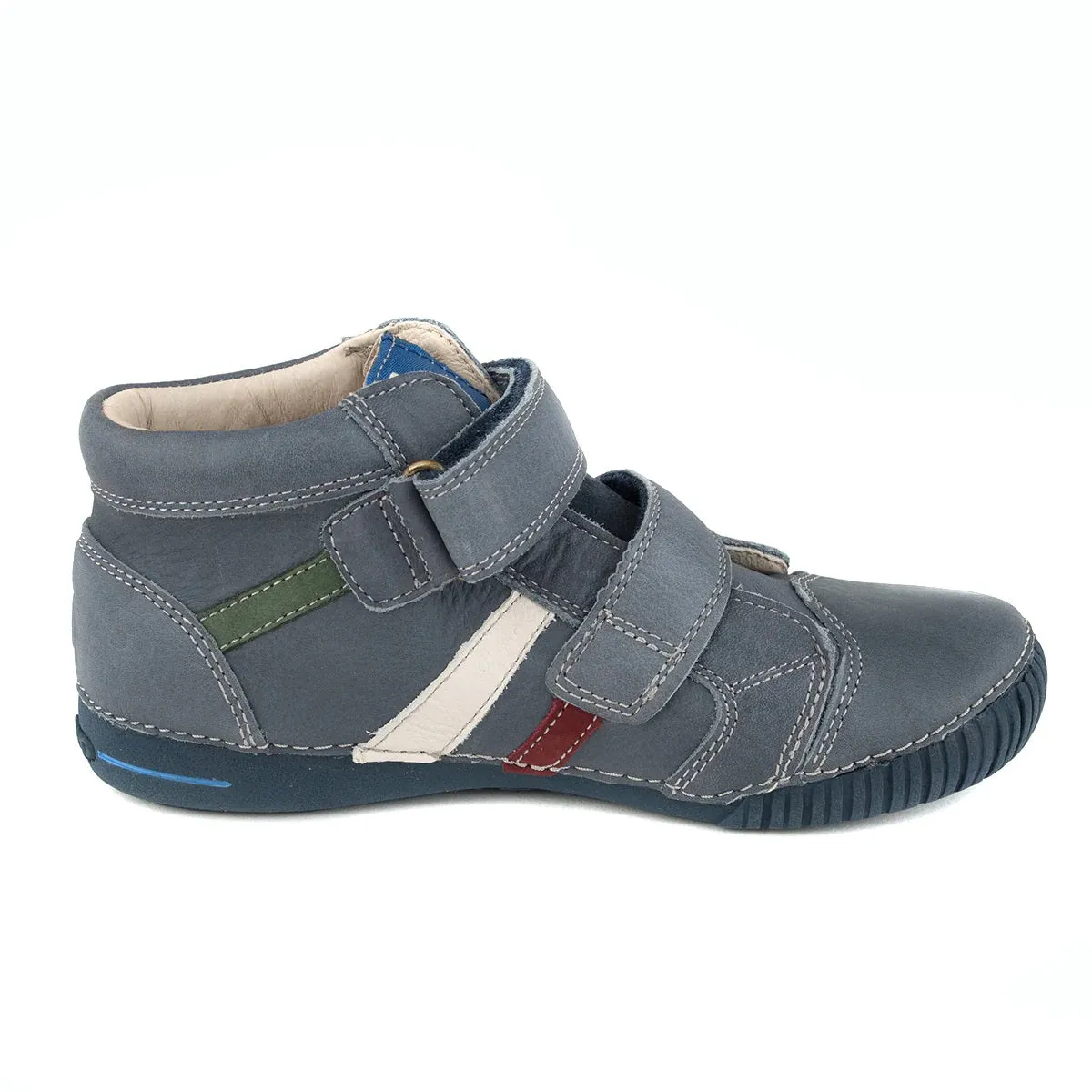 D.D. Step Big Kid Boy High-Top Shoes - Supportive Leather From Europe Kids Orthopedic