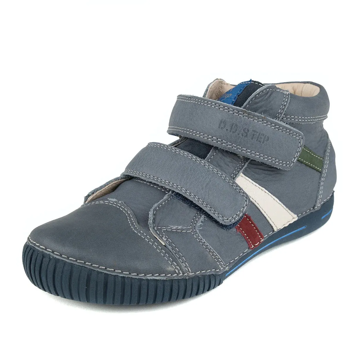D.D. Step Big Kid Boy High-Top Shoes - Supportive Leather From Europe Kids Orthopedic
