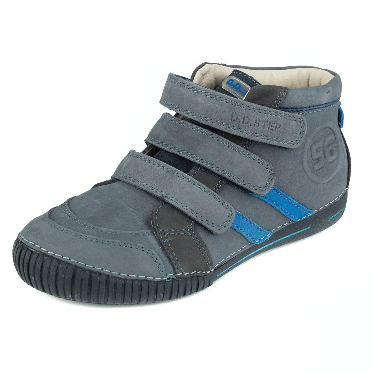 D.D. Step Big Kid Boy High-Top Shoes - Supportive Leather From Europe Kids Orthopedic