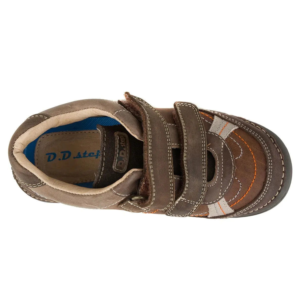 D.D. Step Big Kid Boy Shoes - Supportive Leather From Europe Kids Orthopedic