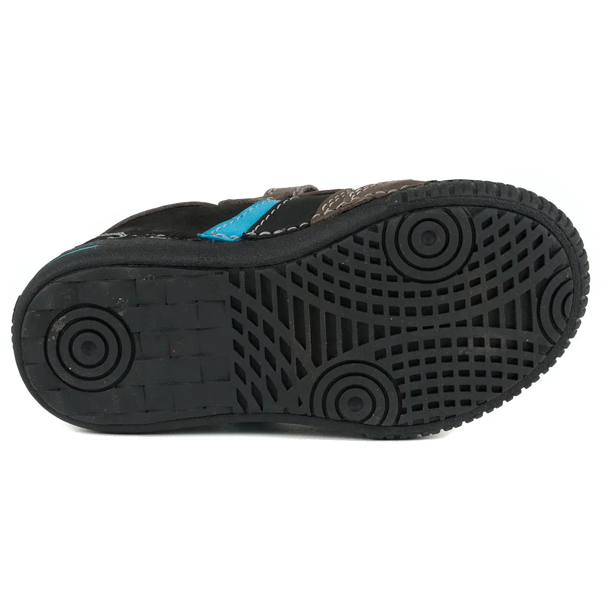 D.D. Step Little Kid Boy Shoes Black And Brown - Supportive Leather From Europe Kids Orthopedic