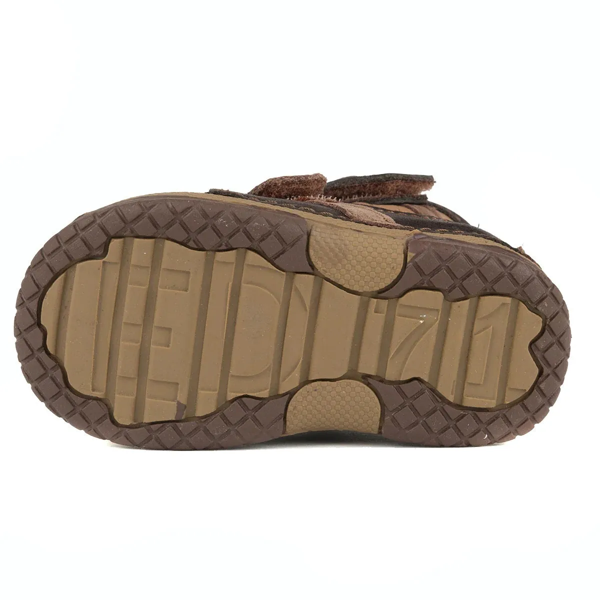 D.D. Step Toddler Boy Boots Light And Dark Brown - Supportive Leather Shoes From Europe Kids Orthopedic