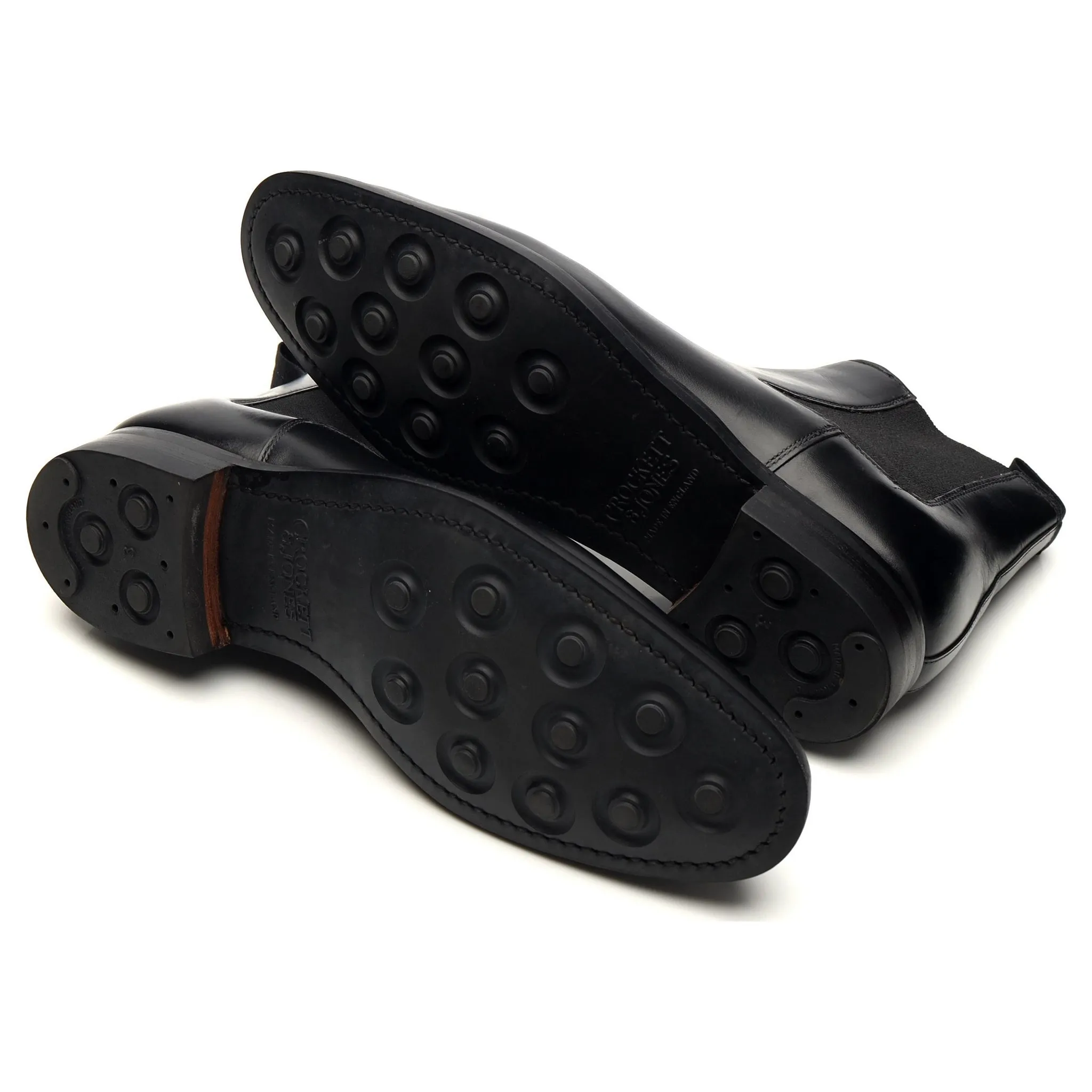 'Doncaster' Black Leather Chelsea Boots UK 6 E