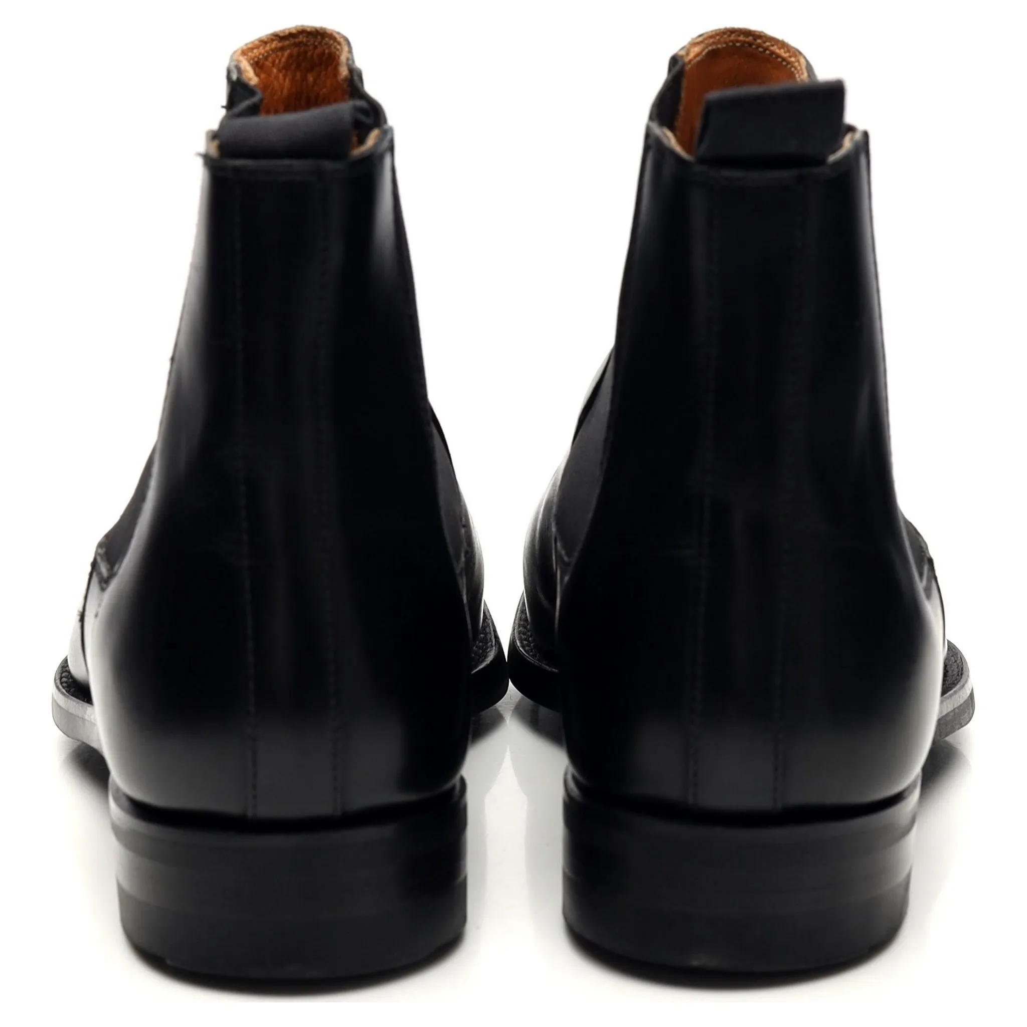 'Doncaster' Black Leather Chelsea Boots UK 6 E