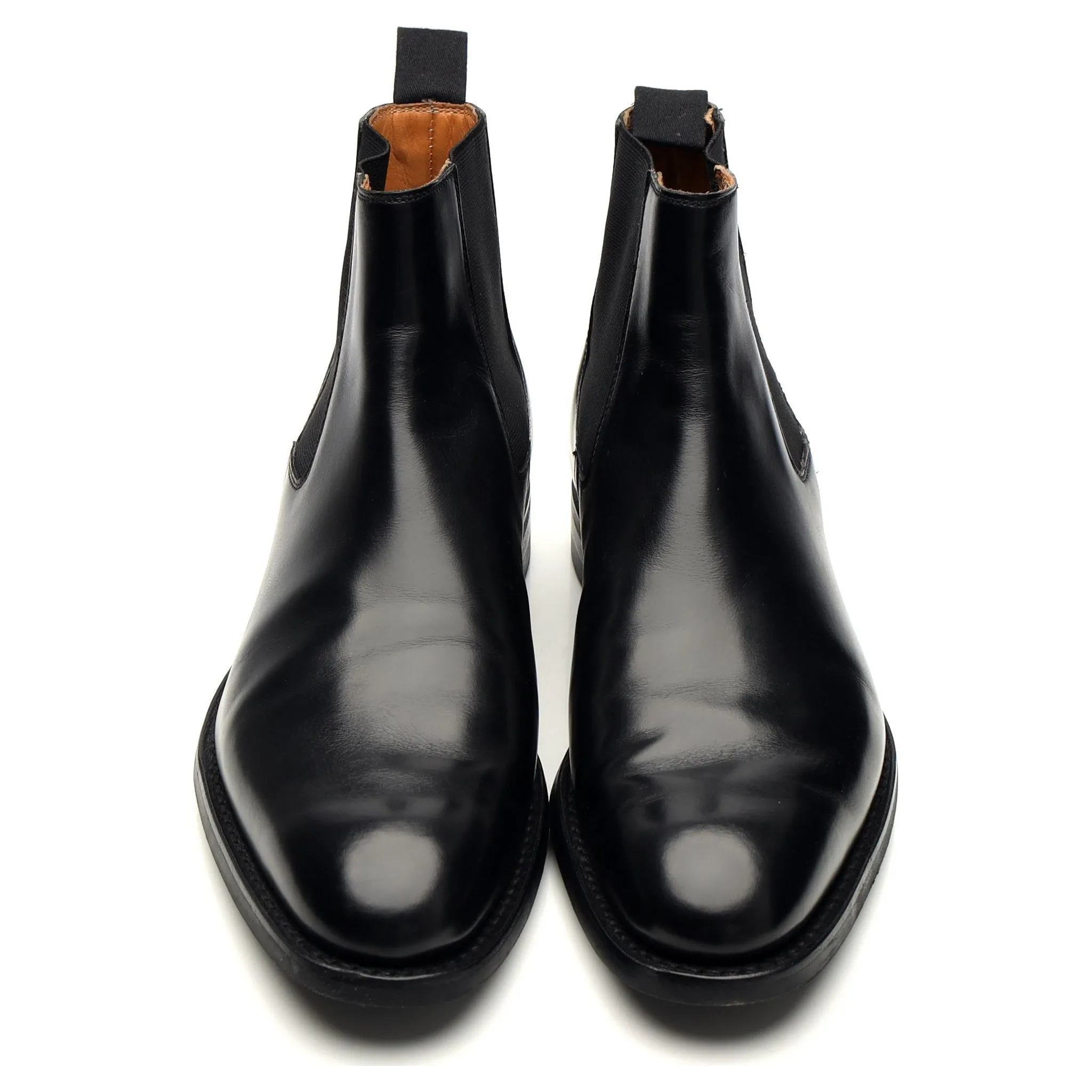 'Doncaster' Black Leather Chelsea Boots UK 6 E