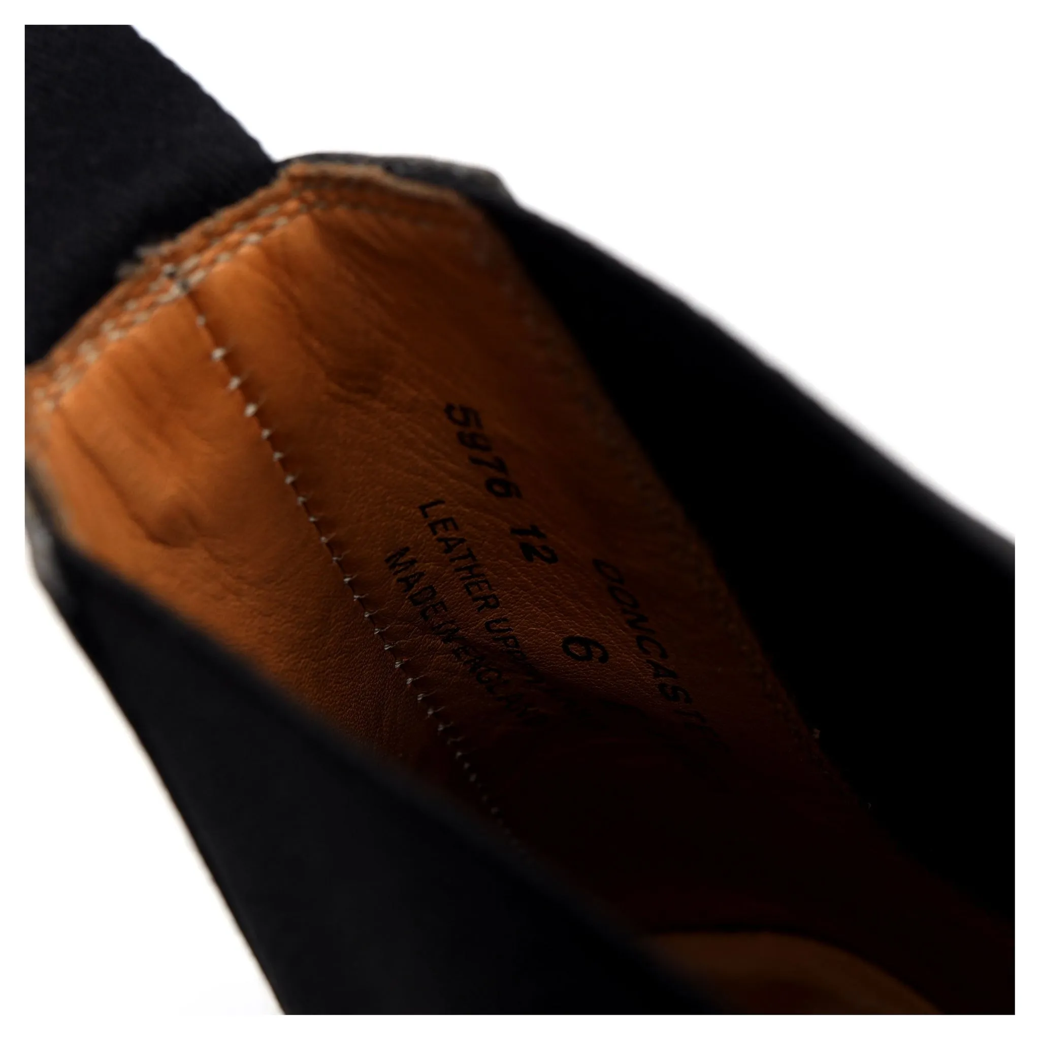 'Doncaster' Black Leather Chelsea Boots UK 6 E