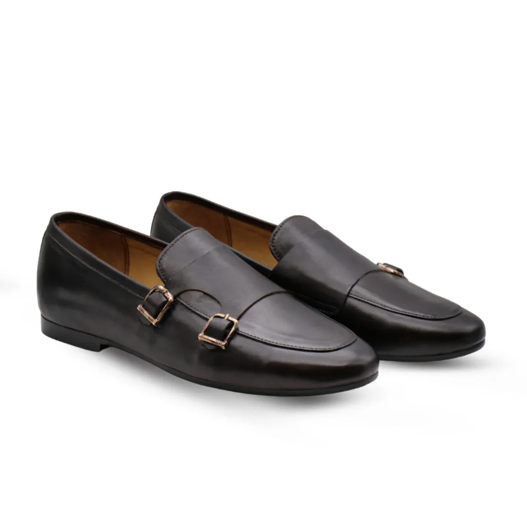 Double Monk Strap Loafers