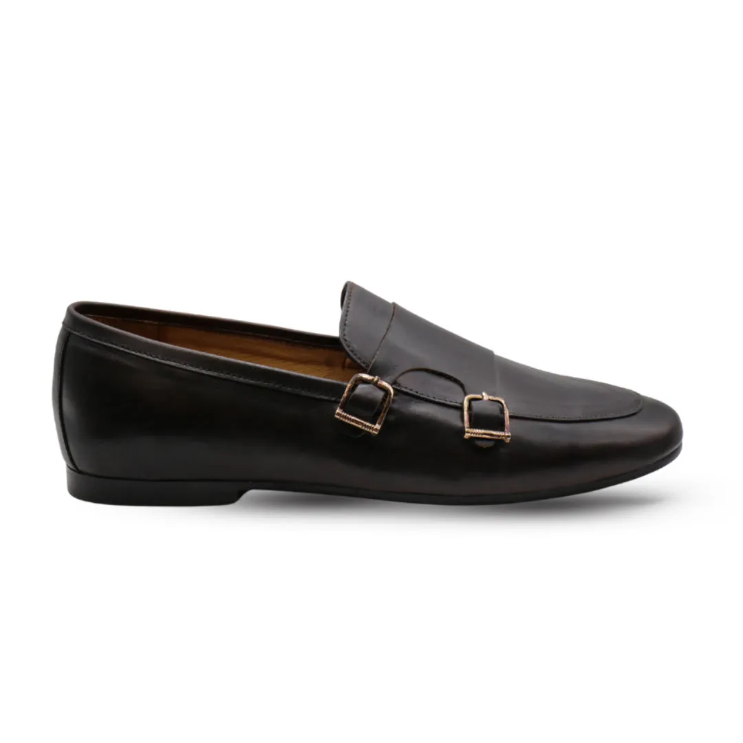 Double Monk Strap Loafers