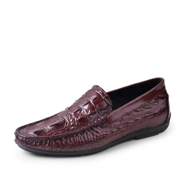 Fashion Genuine Leather Men Loafers High Quality Slip-on Driving Shoes Men Moccasin Boat Shoes Causal Flats Shoes Man