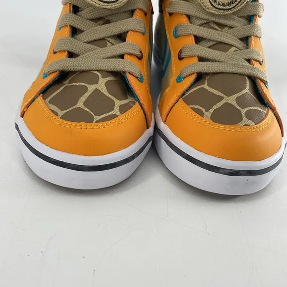 Feiyue Delta Mid‎ Animal (Giraffe) Hi Top Sneakers Little Boy Youth Sz 1