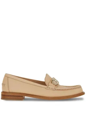 Ferragamo Gancini leather loafers