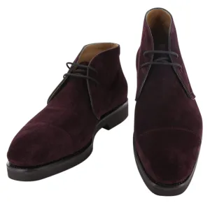 Fiori Di Lusso Burgundy Red Chukka Boots