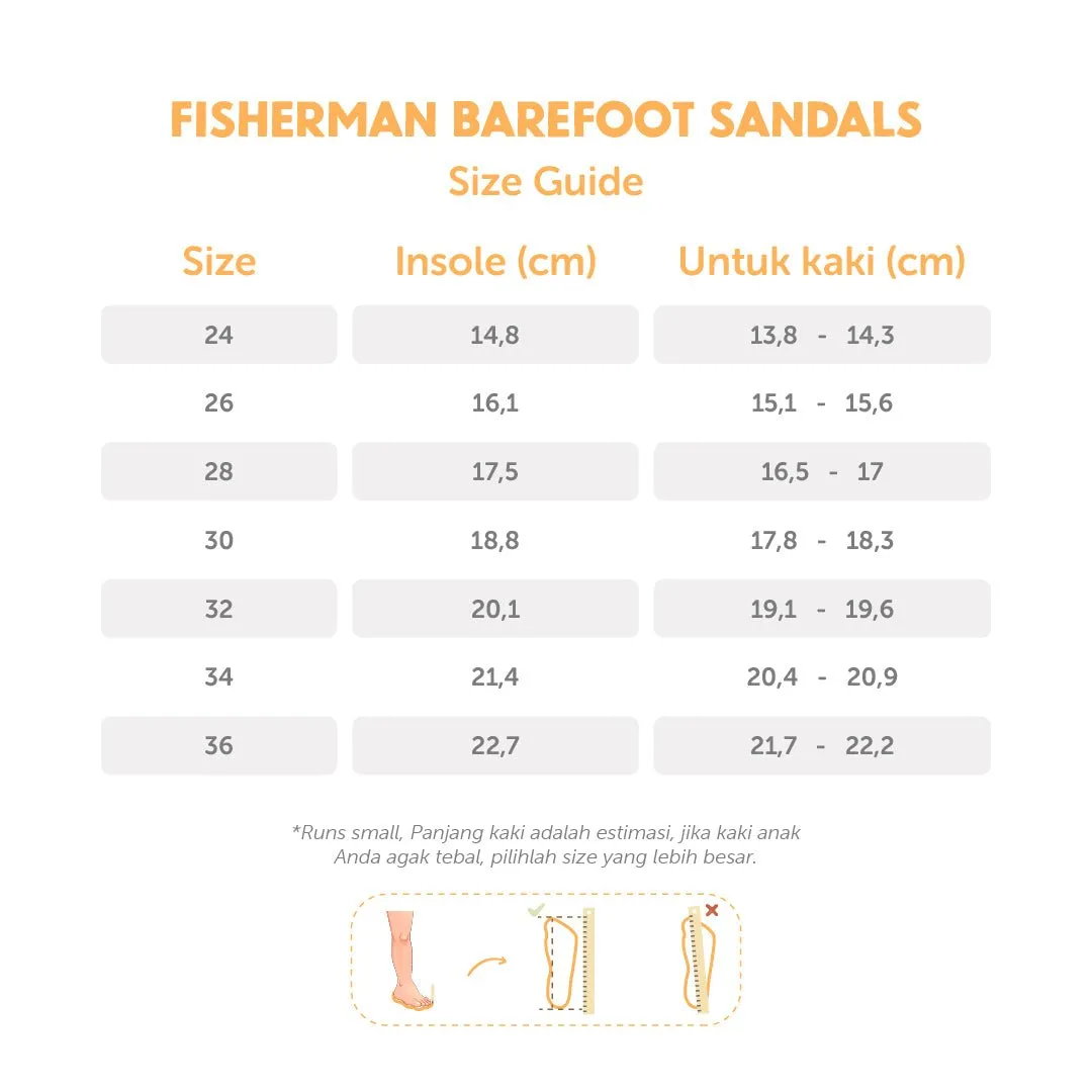 Fisherman Barefoot Sandals - Golden Black