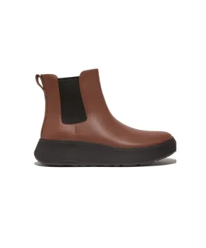 Fitflop F-Mode Flatform Chelsea Boots Rich Brown
